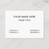 Carte De Visite Fleurs colorées Fleurs (Dos)