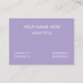 Carte De Visite Fleurs colorées Photo (Dos)