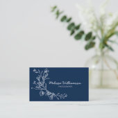 Carte De Visite Fleurs Cueillettes Minimalistes (Debout devant)