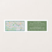 Carte De Visite Fleurs D'Amandes Par Van Gogh, Professeur D'Art, D (Intérieur déplié)