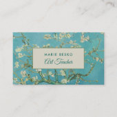 Carte De Visite Fleurs D'Amandes Par Vincent Van Gogh, Professeur  (Devant)