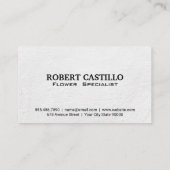 Carte De Visite Fleurs dans les pots (Dos)