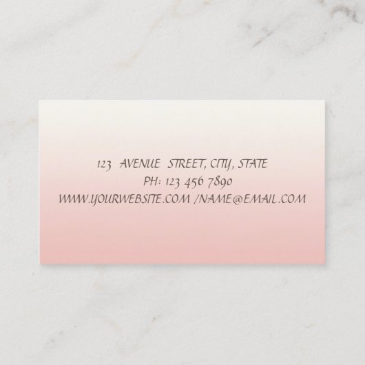 Carte De Visite Fleurs d'aquarelle design et moderne (Dos)