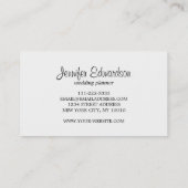 Carte De Visite Fleurs d'aquarelle élégant boho professionnel (Dos)