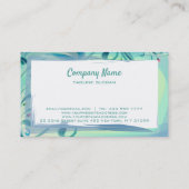 Carte De Visite Fleurs D'Aquarelle Et Feuilles (Dos)