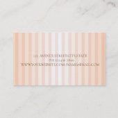 Carte De Visite Fleurs d'aquarelle professionnelles modernes (Dos)