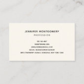 Carte De Visite Fleurs d'aquarelle rose et bleu (Dos)