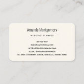 Carte De Visite Fleurs d'aquarelle rose et bleu (Dos)