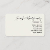 Carte De Visite Fleurs d'aquarelle rose sur bandes (Dos)