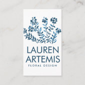 Carte De Visite Fleurs d'aquarelle Unique Moderne Botanique Floral (Devant)