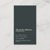 Carte De Visite Fleurs d'aquarelle vintage Professionnel (Dos)