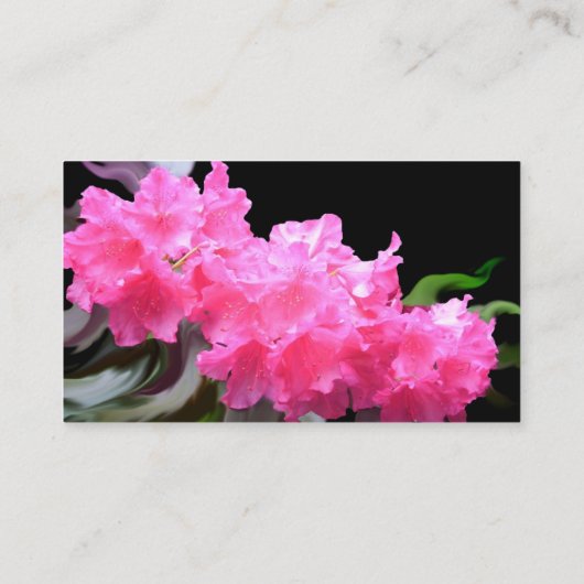 Carte De Visite Fleurs d'Azalea (Dos)
