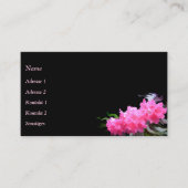 Carte De Visite Fleurs d'azalée (Devant)