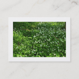 Carte De Visite Fleurs De Bois (Bordées)