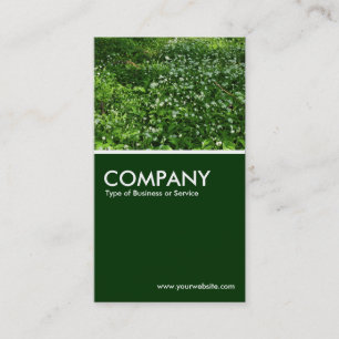 Carte De Visite Fleurs de bois - Vert foncé