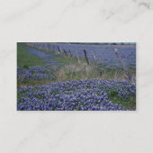Carte De Visite Fleurs de bonnets bleus jaunes (Dos)