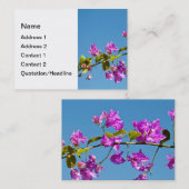 Carte De Visite Fleurs de bougainvillée (Devant / Derrière)