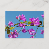 Carte De Visite Fleurs de bougainvillée (Dos)