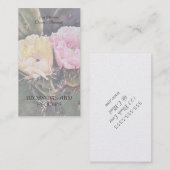 CARTE DE VISITE FLEURS DE CACTUS PEAR (Devant / Derrière)