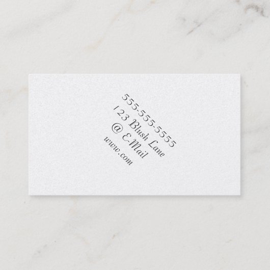 CARTE DE VISITE FLEURS DE CACTUS PEAR (Dos)