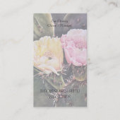 CARTE DE VISITE FLEURS DE CACTUS PEAR (Devant)