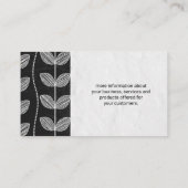 Carte De Visite Fleurs de calcaire illustratives (Dos)