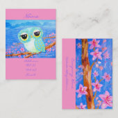 Carte De Visite Fleurs de cerisier (Devant / Derrière)