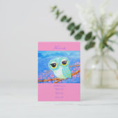 Carte De Visite Fleurs de cerisier (Debout devant)