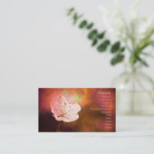 Carte De Visite Fleurs de cerisier (Debout devant)