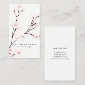 Carte de visite - fleurs de cerisier (Devant / Derrière)