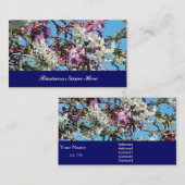Carte De Visite fleurs de cerisier (Devant / Derrière)