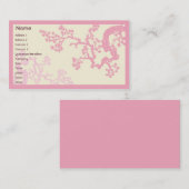 Carte De Visite Fleurs de cerisier - affaires (Devant / Derrière)