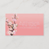Carte De Visite Fleurs de cerisier de Sakura Kawaii (Dos)