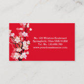 Carte De Visite Fleurs de cerisier de Sakura Kawaii (Dos)