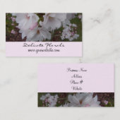 Carte De Visite Fleurs de cerisier délicates (Devant / Derrière)