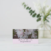 Carte De Visite Fleurs de cerisier délicates (Debout devant)