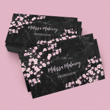 Fleurs de cerisier professionnelles Marbre noir