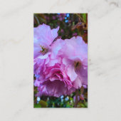 Carte De Visite Fleurs de cerisier rose (Devant)