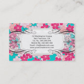 Carte De Visite Fleurs de cerisier Sakura de Kawaii (Dos)