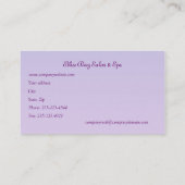 Carte De Visite Fleurs de cerisier (Sakura) la nuit (sur le bleu) (Dos)