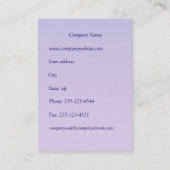 Carte De Visite Fleurs de cerisier (Sakura) la nuit (sur le noir) (Dos)