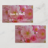 Carte De Visite Fleurs de cerisiers (Devant / Derrière)