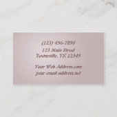 Carte De Visite Fleurs de cerisiers (Dos)