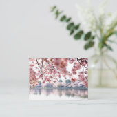 Carte De Visite Fleurs de cerisiers (Debout devant)