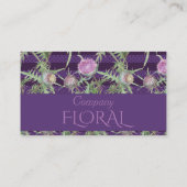 Carte De Visite Fleurs de chardon (Dos)