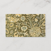 Carte De Visite Fleurs de chardon florales William Morris (Dos)