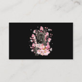 Carte De Visite Fleurs de Chien à Chien Fleurs de Fleur de Fleur d (Dos)