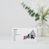 Carte De Visite fleurs de chiot (Debout devant)