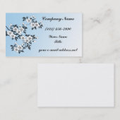 Carte De Visite Fleurs de cornouiller (Devant / Derrière)