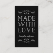 Carte De Visite Fleurs de couleur modifiables faites avec amour (Devant)